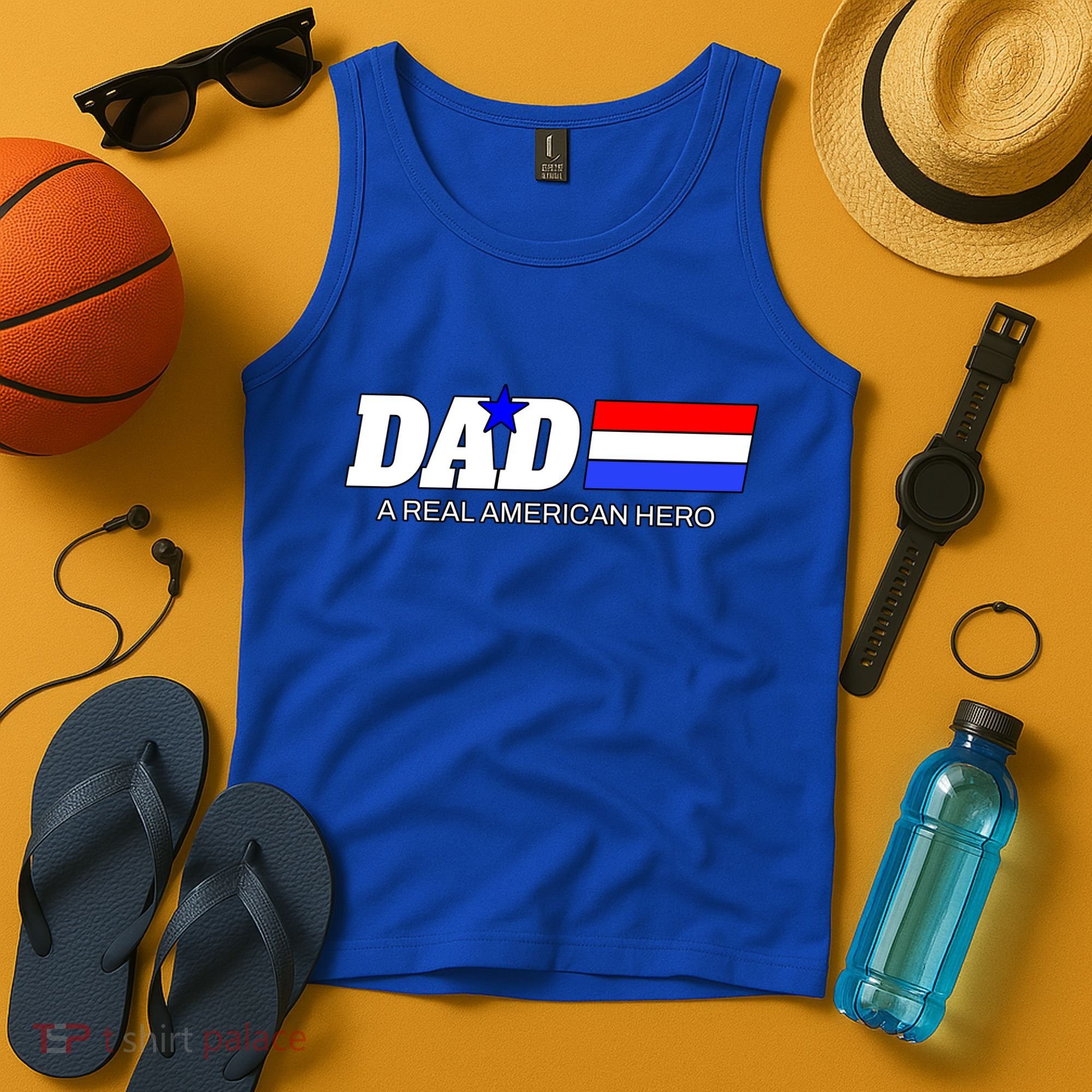 Dad A Real American Hero Tank Top