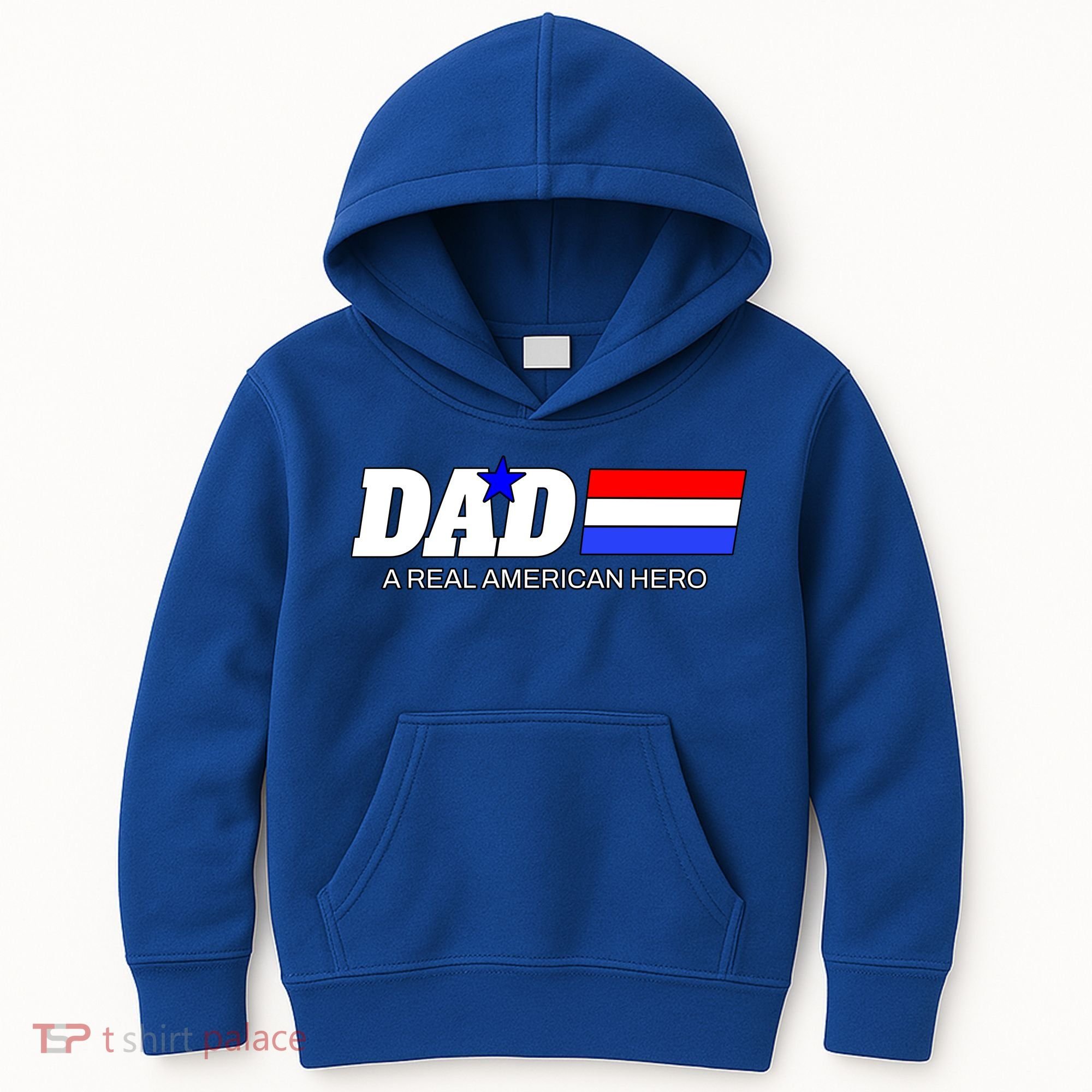 Dad A Real American Hero Kids Hoodie