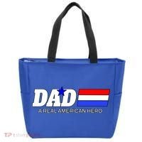 Dad A Real American Hero Tote Bag thumb 0