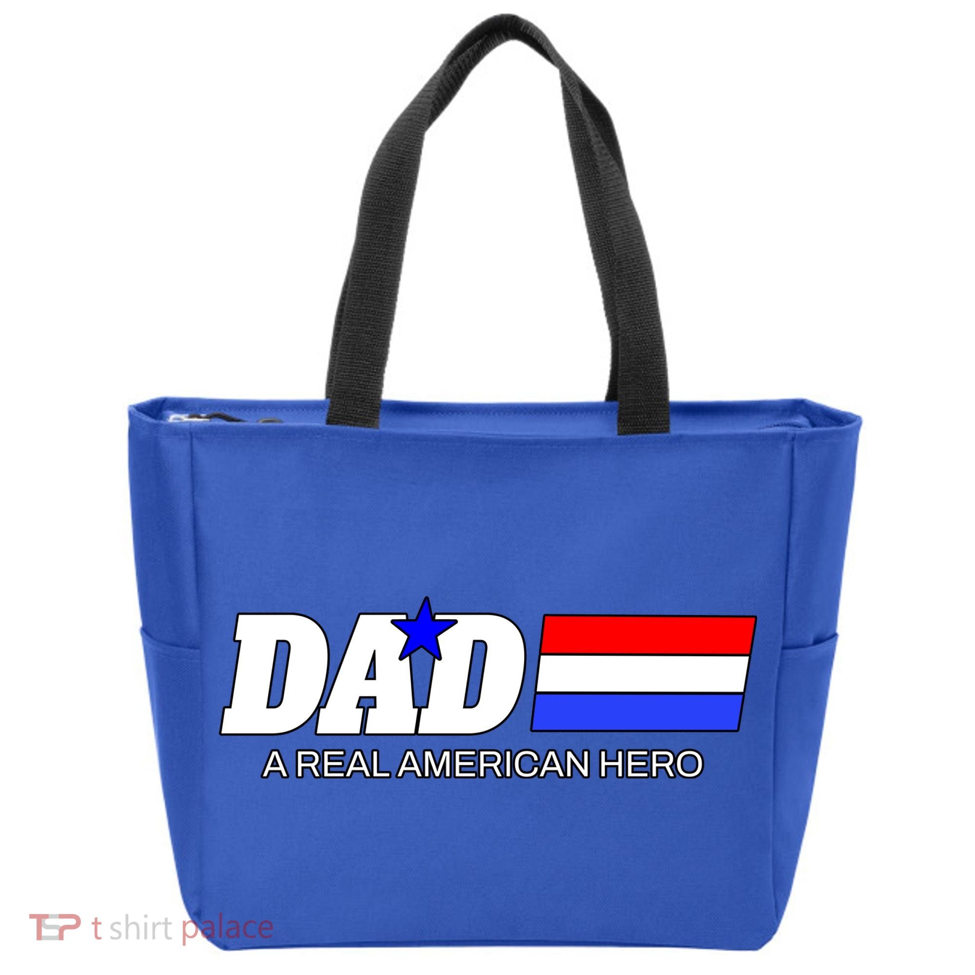 Dad A Real American Hero Tote Bag