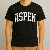 Distressed Aspen , Retro Aspen T-Shirt thumb 3