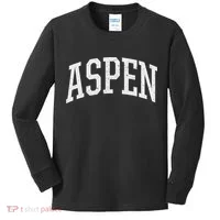 Distressed Aspen , Retro Aspen Kids Long Sleeve Shirt thumb 0