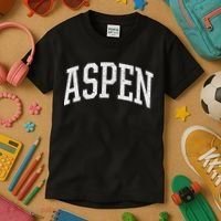 Distressed Aspen , Retro Aspen Kids T-Shirt thumb 3