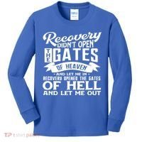 Drug Addiction Recovery Quote Sobriety 12 Steps Aa Gift Kids Long Sleeve Shirt thumb 0