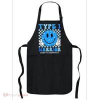 Diabetes Awareness Ribbon T1d Warrior Support Squad Apron thumb 0