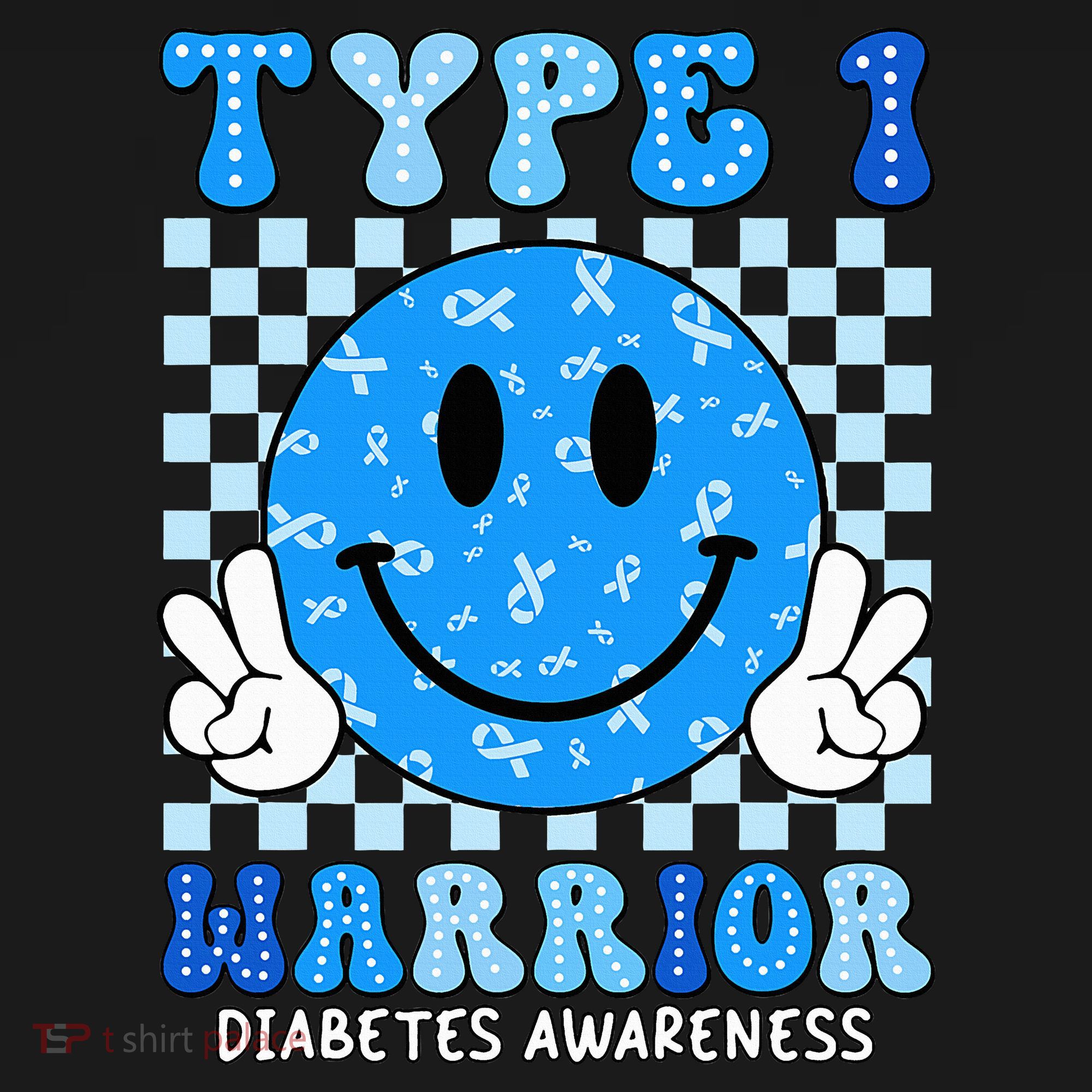 Diabetes Awareness Ribbon T1d Warrior Support Squad Sweatshirt