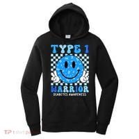Diabetes Awareness Ribbon T1d Warrior Support Squad Women's Hoodie thumb 0