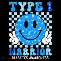 Diabetes Awareness Ribbon T1d Warrior Support Squad Women's Hoodie thumb 2