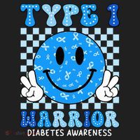 Diabetes Awareness Ribbon T1d Warrior Support Squad Tumbler thumb 3
