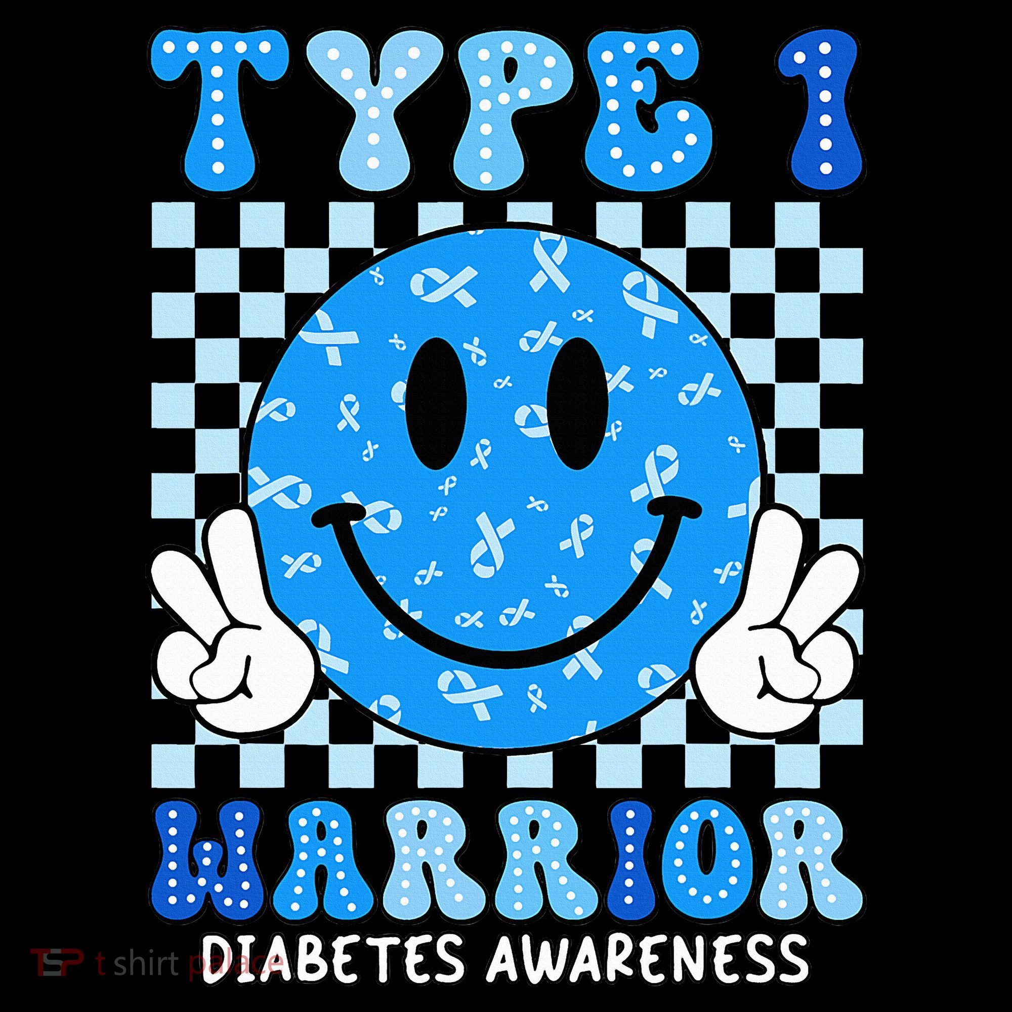 Diabetes Awareness Ribbon T1d Warrior Support Squad Women's Tank Top
