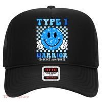 Diabetes Awareness Ribbon T1d Warrior Support Squad Hat thumb 0