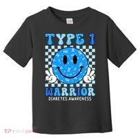 Diabetes Awareness Ribbon T1d Warrior Support Squad Toddler T-Shirt thumb 0