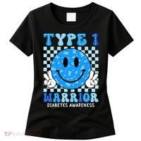 Diabetes Awareness Ribbon T1d Warrior Support Squad Women's T-Shirt thumb 0