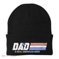 Dad A Real American Hero Beanie thumb 0