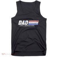 Dad A Real American Hero Tank Top thumb 0