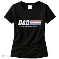 Dad A Real American Hero Women's T-Shirt thumb 0