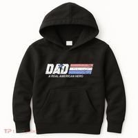 Dad A Real American Hero Kids Hoodie thumb 0