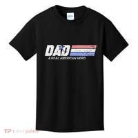 Dad A Real American Hero Kids T-Shirt thumb 0