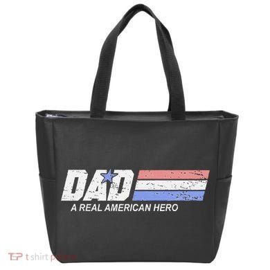 Dad A Real American Hero Tote Bag