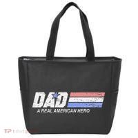 Dad A Real American Hero Tote Bag thumb 0