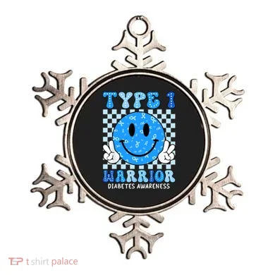 Diabetes Awareness Ribbon T1d Warrior Support Squad Ornament