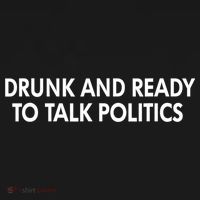 Drunk And Ready To Talk Politics Toddler Hoodie thumb 2