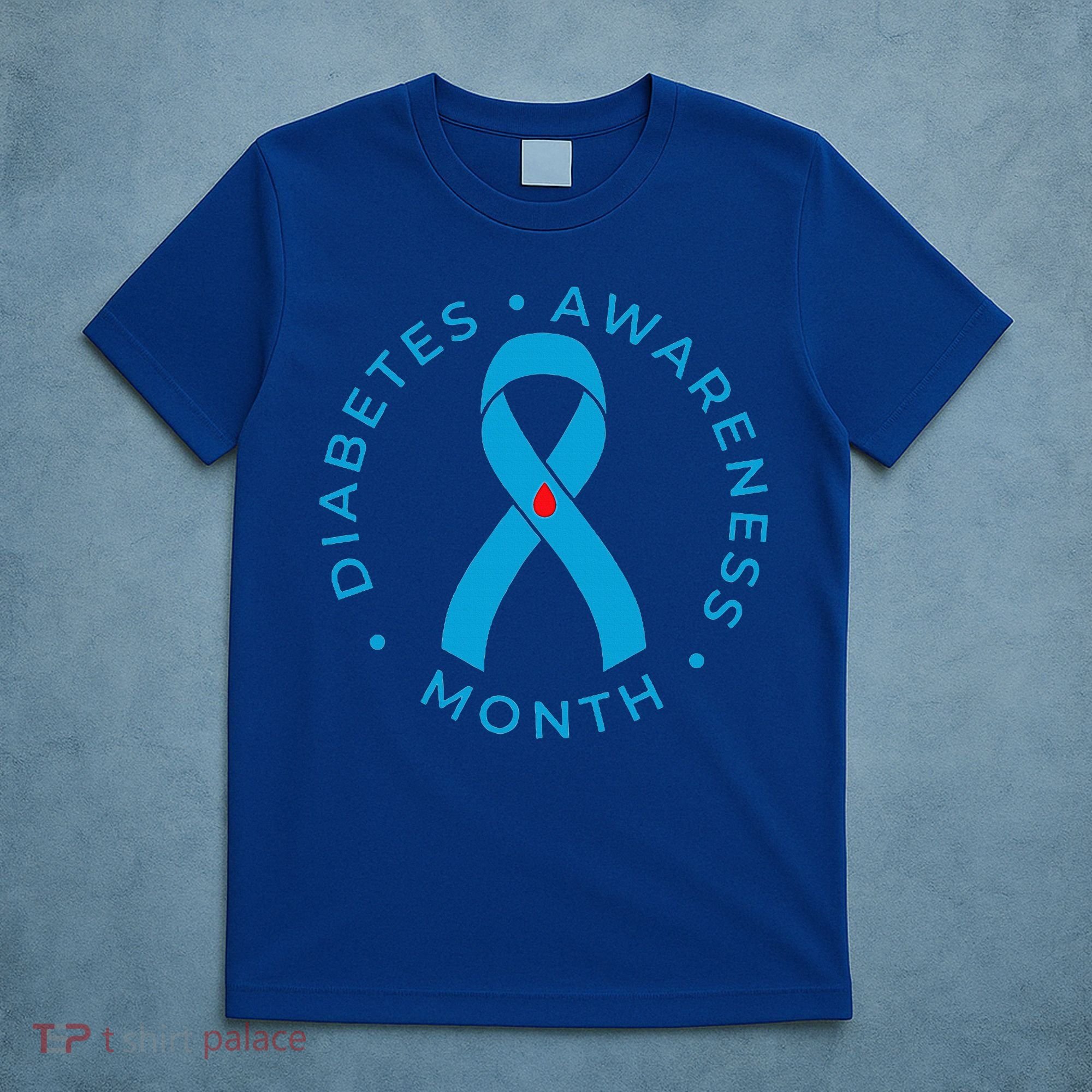 Diabetes Awareness Ribbon Type 1 One Two 2 T1D T-Shirt
