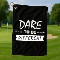 Dare To Be Different Golf Towel thumb 1