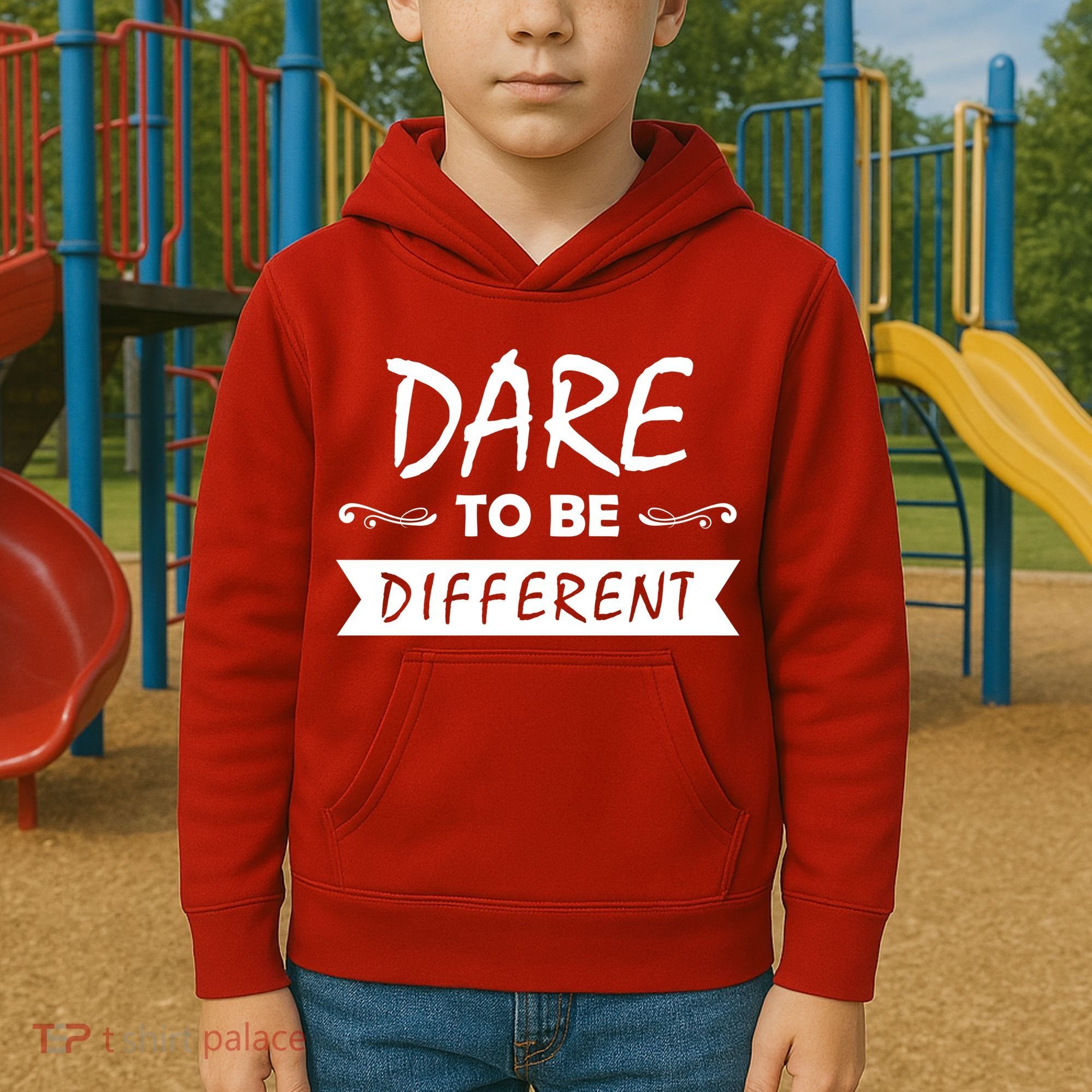 Dare To Be Different Kids Hoodie
