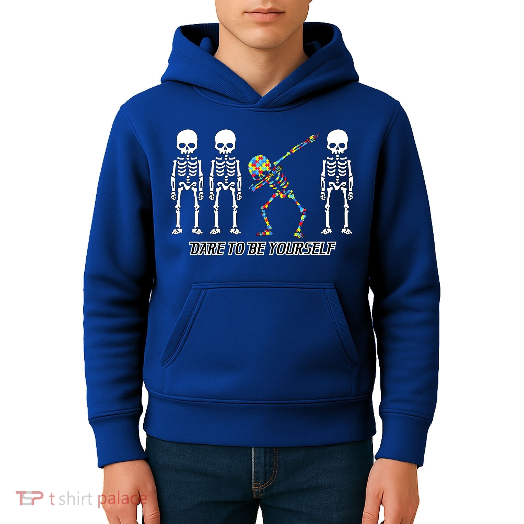 Dare To Be Yourself Autism Awareness Kids Hoodie