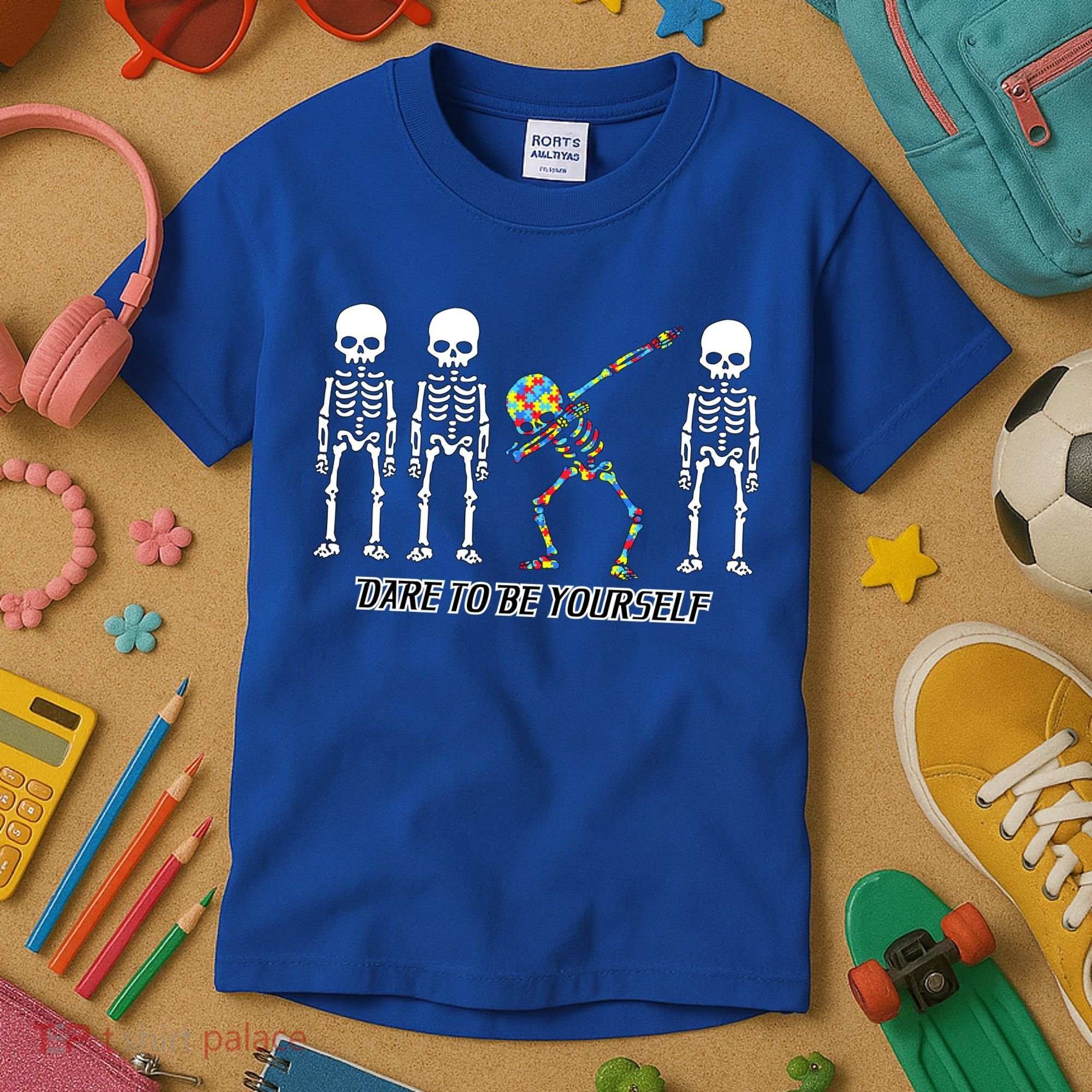 Dare To Be Yourself Autism Awareness Kids T-Shirt