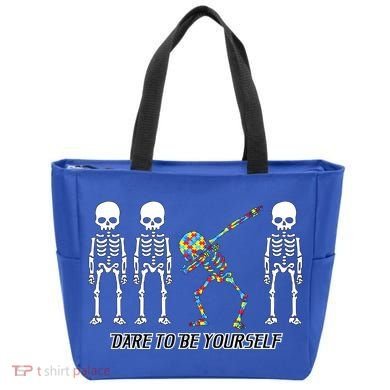 Dare To Be Yourself Autism Awareness Tote Bag