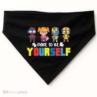 Dare To Be Yourself Superhero Autism USA-Made Doggie Bandana thumb 0