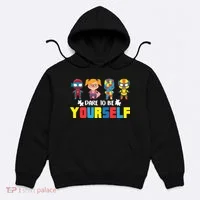 Dare To Be Yourself Superhero Autism Hoodie thumb 0