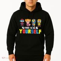 Dare To Be Yourself Superhero Autism Hoodie thumb 2