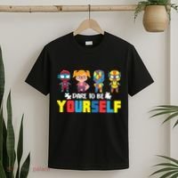 Dare To Be Yourself Superhero Autism T-Shirt thumb 2