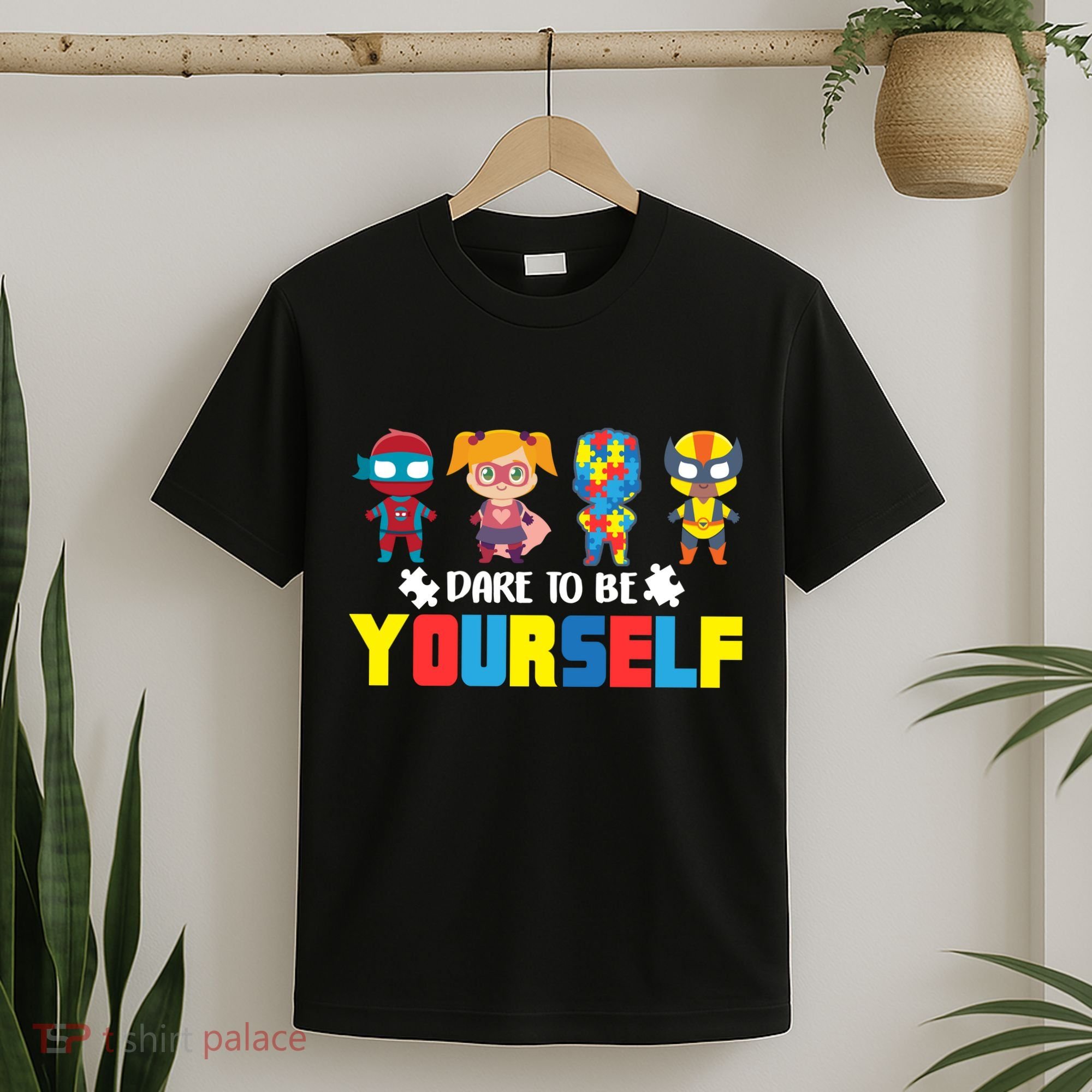 Dare To Be Yourself Superhero Autism T-Shirt