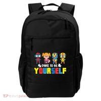 Dare To Be Yourself Superhero Autism Backpack thumb 0