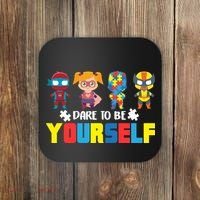 Dare To Be Yourself Superhero Autism Coaster thumb 0