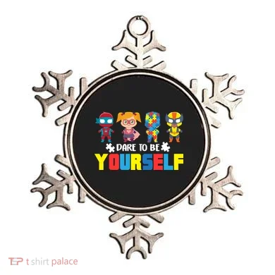 Dare To Be Yourself Superhero Autism Ornament