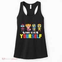 Dare To Be Yourself Superhero Autism Women's Tank Top thumb 0