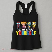 Dare To Be Yourself Superhero Autism Women's Tank Top thumb 3
