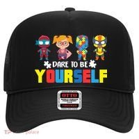 Dare To Be Yourself Superhero Autism Hat thumb 0