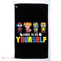 Dare To Be Yourself Superhero Autism Golf Towel thumb 0