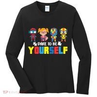 Dare To Be Yourself Superhero Autism Women's Long Sleeve Shirt thumb 0