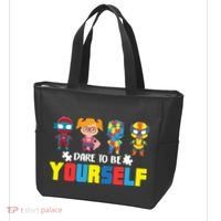 Dare To Be Yourself Superhero Autism Tote Bag thumb 3
