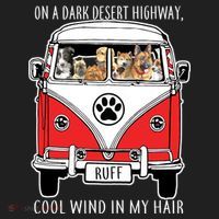 Dark Desert Highway Dog Feel Cool Wind In My Hair Women's Sweatshirt thumb 2