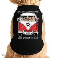 Dark Desert Highway Dog Feel Cool Wind In My Hair Doggie Tank thumb 0