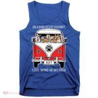 Dark Desert Highway Dog Feel Cool Wind In My Hair Tank Top thumb 0