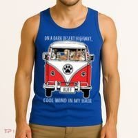 Dark Desert Highway Dog Feel Cool Wind In My Hair Tank Top thumb 3